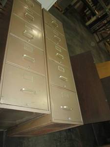 lot 40 image: Buyers choice 2 metal file cabine...