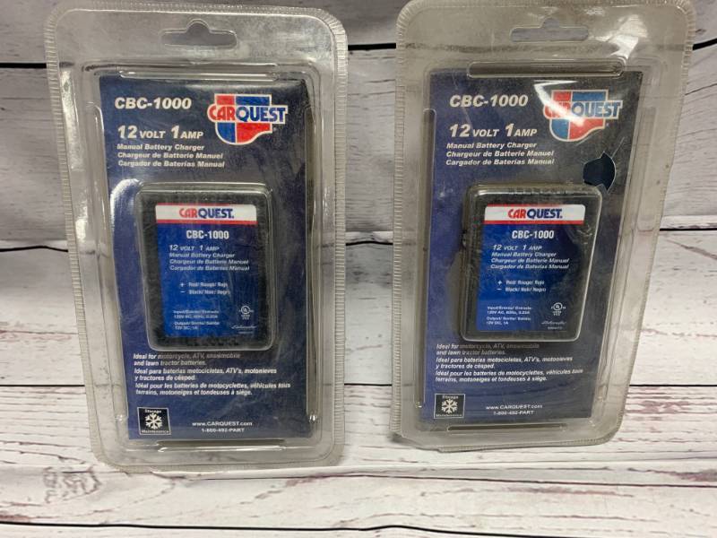 Lot Of 2 Carquest Battery Tender Trickle Chargers New Christmas Gift Auction 19 We Ship K Bid