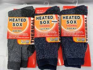 lot 2 image: 3 Pair of Thermal Winter Socks $44.95 retail