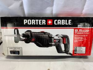 lot 3 image: Porter Cable 8.5 amp Tigersaw Reciprocating Saw $129 retail