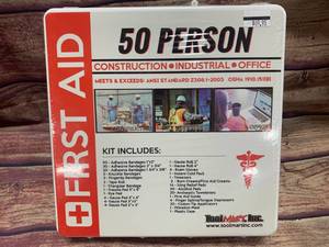 lot 29 image: New 50 Person First Aid Kit $69 Retail