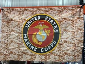 lot 32 image: United States Marine Corp. 3 x 5 Camo Flag