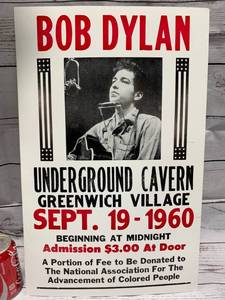 lot 48 image: Bob Dylan Concert Poster 14 x 22
