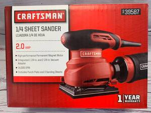 lot 57 image: Craftsman 14 Sheet Sander 2 Amp