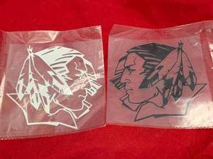 lot 75 image: 1 Black 1 White 6 x 6 Sioux Vehicle Decals