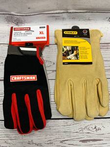 lot 84 image: Craftsman & Stanley Gloves Size XL
