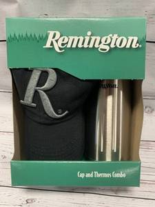 lot 87 image: Remington Hat & Stainless Steel Thermos Gift Set