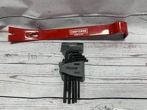 lot 125 image: Craftsman Pry Bar & Hex Key Set