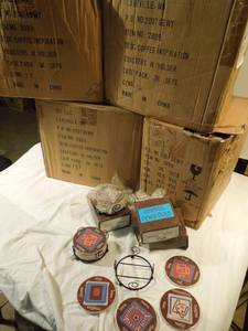 lot 55 image: 129 Coaster Sets with Holders