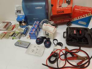 lot 56 image: Sabre Saw, Filters, Hard Hat Ear Protection, Etc