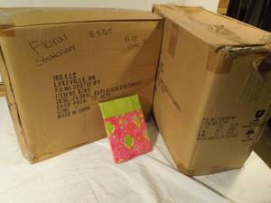 lot 77 image: 123 Packages of Floral Stationary