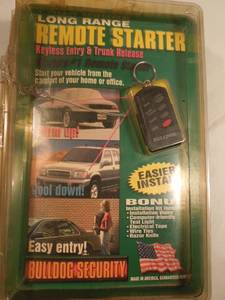 lot 95 image: Bull Dog Security Long Range Remote Start with Remote - New