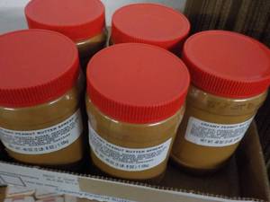 lot 107 image: 5 - 40 oz Creamy Peanut Butter...