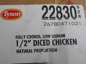 lot 159 image: Case of Frozen Tyson 100% All Natur...