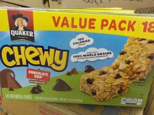 lot 268 image: 3 Boxes of Quaker Chewy Chocolate C...