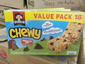 lot 269 image: 3 Boxes of Quaker Chewy Chocolate C...