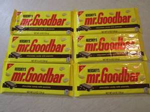 6 XL Hersheys Mr Goodbar Candy Bars...
