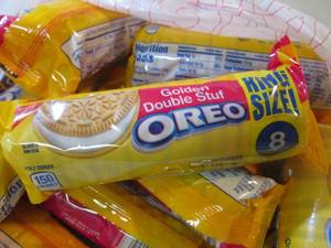 12 Packs of Golden Double Stuf Oreo...