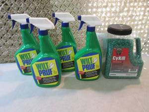 4 Bottles of Wilt Pruf and Containe...