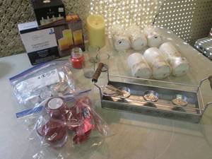 Assorted Flameless Candles, Candles...