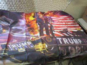 3 ft x 5 ft Patriotic Trump On Tank...