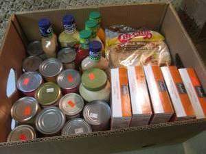 Box Full of Assorted Food Items  C-...