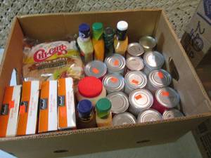 Box Full of Assorted Food Items  C-...