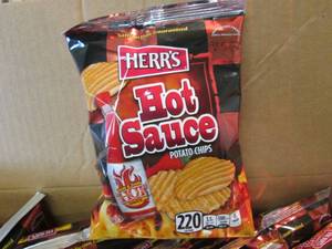 2 Cases of Hot Sauce Potato Chips 3...