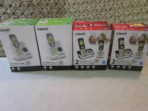 4 V-Tech Cordless Phones Open Box  ...