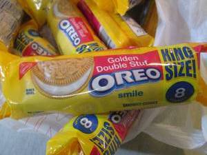 12 Packs of Golden Double Stuf Oreo...