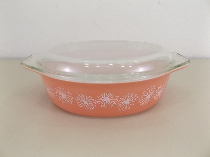 Pink Daisy Pyrex 2.5 quart 045 shops