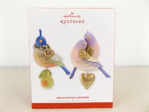 lot 20 image: New in Box Hallmark Keepsake 12 Days of Christmas Day 1 and 2 Ornaments