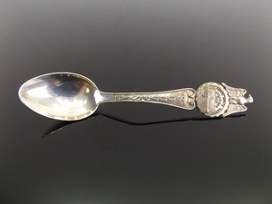 lot 40 image: Antique .925 Sterling Silver Oklahoma City Capital Souvenir Spoon
