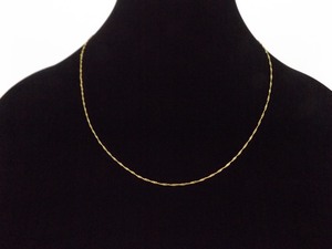 lot 54 image: 18k Yellow Gold 20 Chain Necklace