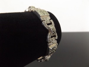 lot 64 image: .925 Sterling Silver&nbspJUDITH JACK Art Nouveau Bracelet