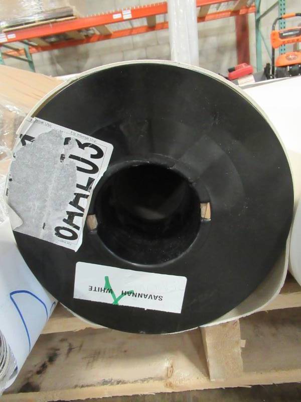 lot 327 image: 6 Foot Linoleum 1 Rolls (cut) Approximately 25-50 in Total Length.