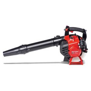 lot 51 image: CRAFTSMAN 27-cc 2-cycle 205-MPH 450-CFM Medium-duty Handheld Gas Leaf Blower CMXGAAMR27BL