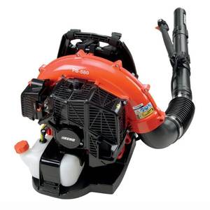 lot 52 image: ECHO 215 MPH 510 CFM 58.2cc Gas Backpack Blower with Tube Throttle PB-580T