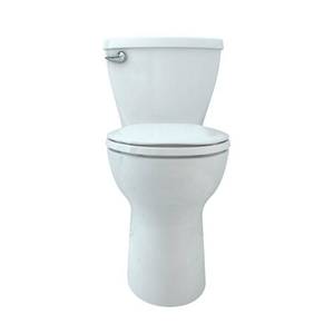 lot 55 image: American Standard Cadet 3 Tall Height Complete 2-Piece 1.28 GPF Single Flush Round Toilet in White 3377128ST.020