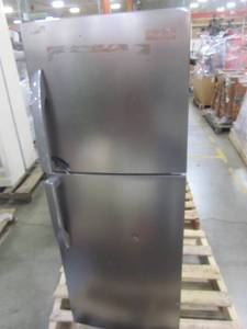 lot 105 image: Premium 7.1 cu. ft. Frost Free Top Freezer Refrigerator in Stainless Steel PRN7006HS