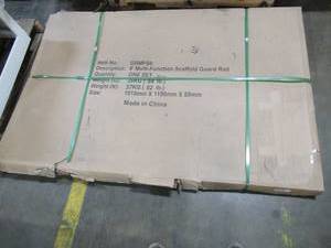 lot 250 image: 2-Piece Guard Rail System for Fortress HD0012DS,12 ft. Rolling Drywall Scaffold (Guard Rail Only)