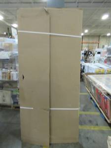 lot 265 image: 2 ReliaBilt 353 White Aluminum Sliding Screen Doors Each Panel is approximately 36 X 80