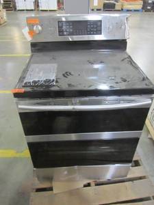 lot 112 image: Samsung Flex Duo Smooth Surface Freestanding 5-Element 5.9-cu ft Self-Cleaning Convection Electric Range (Stainless Steel) (Common 30-in Actual 29.875-in) NE59M6850SS