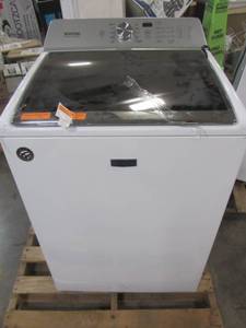 lot 120 image: Maytag 5.2-cu ft High-Efficiency Top-Load Washer with Agitator (White) MVWB865GW