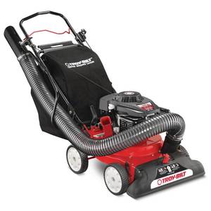 lot 125 image: Troy-bilt 1.5 in. 159 cc Gas Self-Propelled Chipper Shredder Vacuum CSV 070