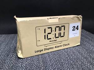lot 24 image: REACHER Large Display Alarm Clock