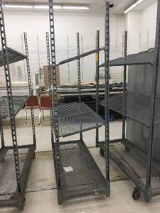Wheeled Metal Plant Transportation Carts