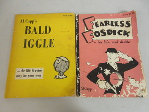 lot 402 image: AL CAPPS FEARLESS FOSDICK AND BALD IGGLE SOFT COVER BOOKS