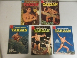 lot 421 image: TARZAN BY DELL 5 ISSUES FROM 1957