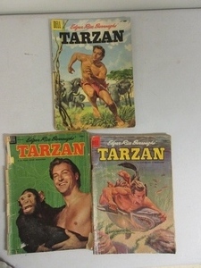 lot 419 image: TARZAN BY DELL COMICS THREE ISSUES MID FIFTIES